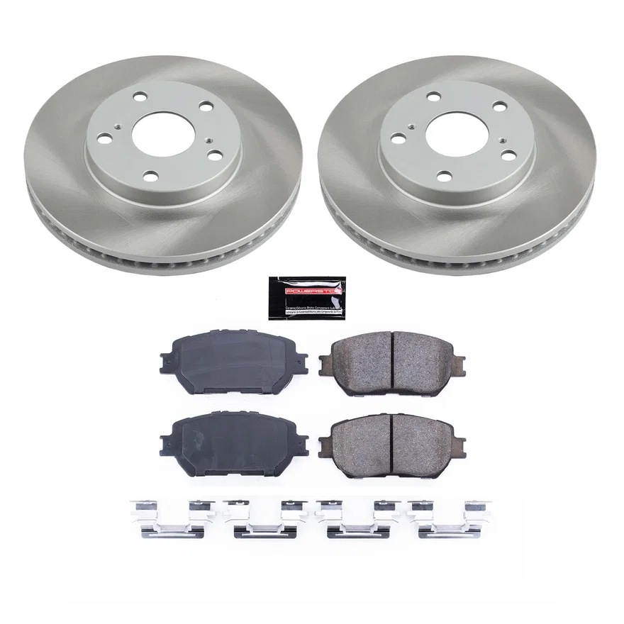 Front SEMI-COATED ROTOR KIT for Toyota Camry