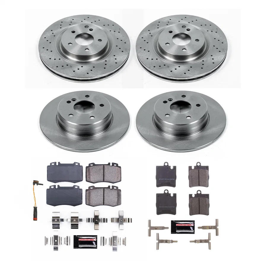 Front and Rear AUTOSPECIALTY BRAKE KIT for Mercedes-Benz SLK350