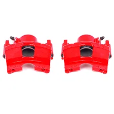 Front RED CALIPER PAIR W/O BRKT image 2