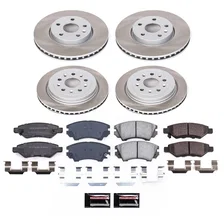 Front and Rear SEMI-COATED ROTOR KIT for Chevrolet Camaro image 1