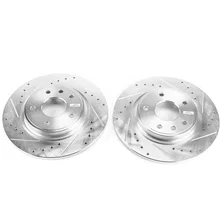 Front DRILLEDSLOTTED ROTOR PAIR image 2