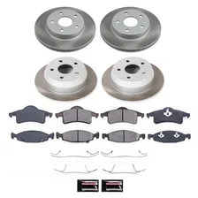 Front and Rear SEMI-COATED ROTOR KIT for Jeep Grand Cherokee image 1