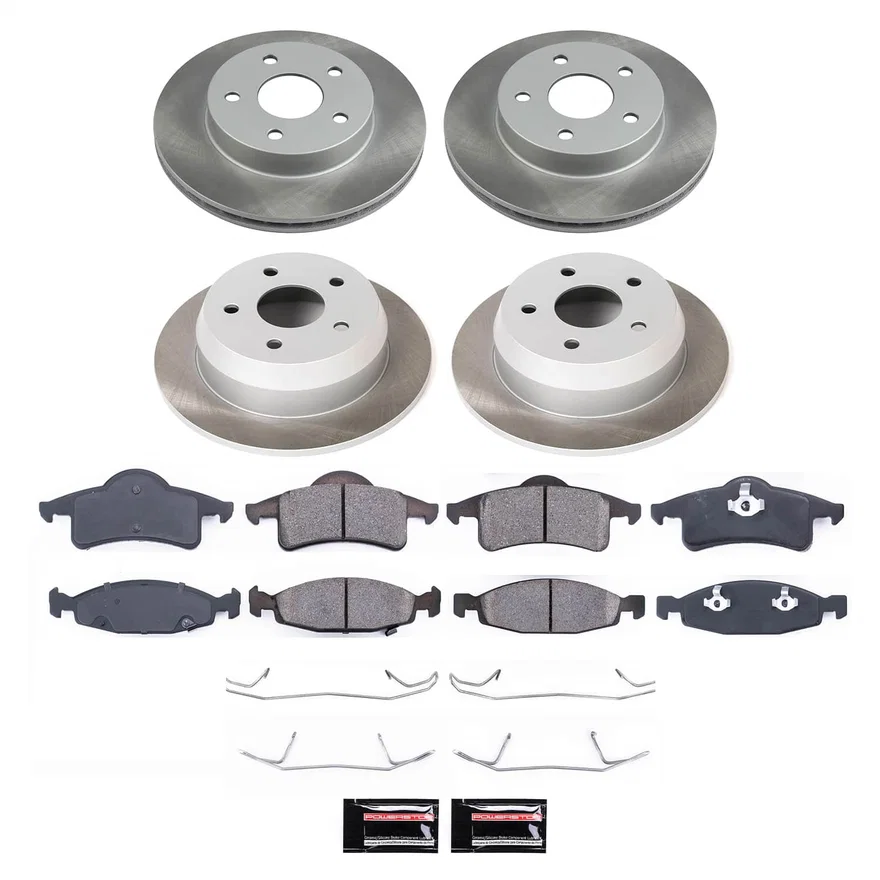 Front and Rear SEMI-COATED ROTOR KIT for Jeep Grand Cherokee