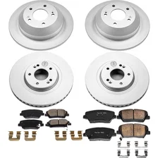 Front and Rear Z17 COATED BRAKE KIT for Hyundai Santa Fe Sport image 2
