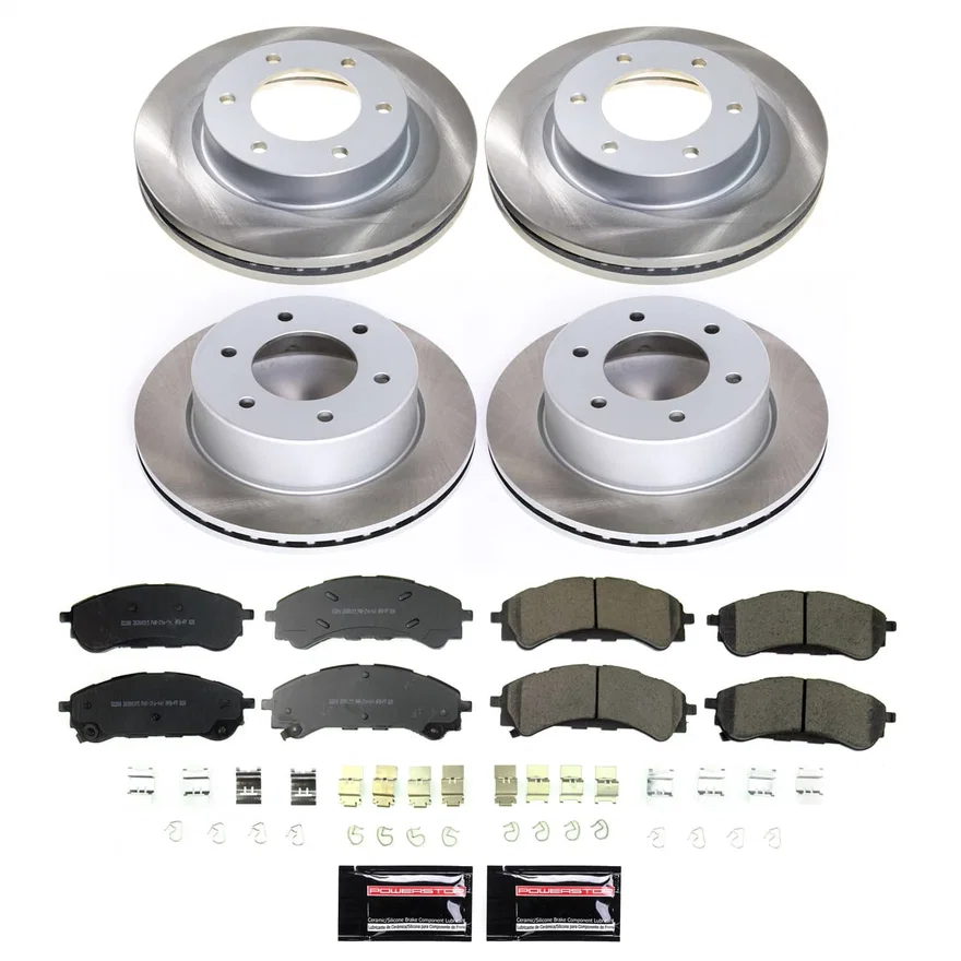 Front and Rear SEMI-COATED ROTOR KIT for Ford Ranger