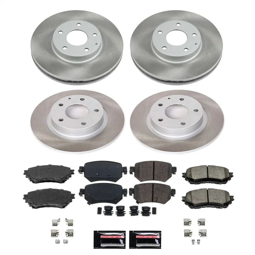 Front and Rear SEMI-COATED ROTOR KIT for Mazda 6