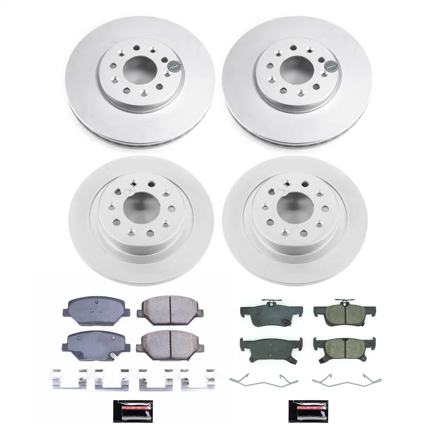 Front and Rear Z17 COATED BRAKE KIT for Buick Envision