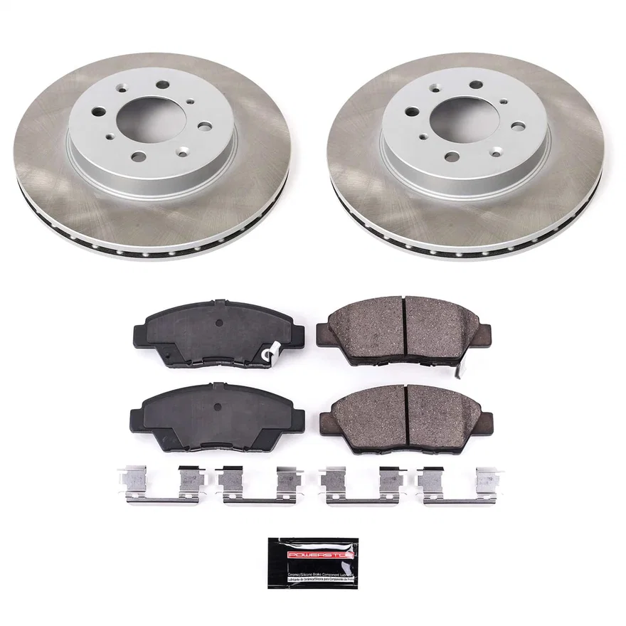 Front SEMI-COATED ROTOR KIT for Honda Fit