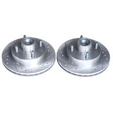 Front DRILLEDSLOTTED ROTOR PAIR image 2