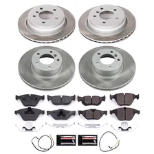 Front and Rear SEMI-COATED ROTOR KIT for BMW image 1