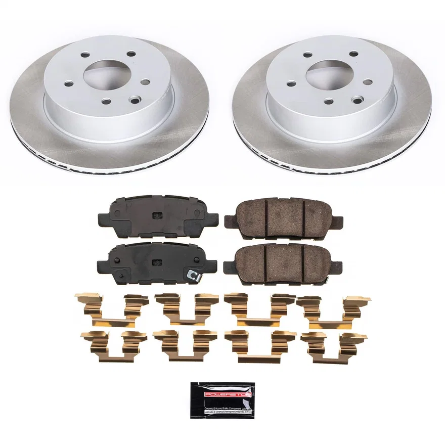 Rear SEMI-COATED ROTOR KIT for Nissan