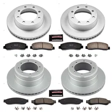 Front and Rear Z17 COATED BRAKE KIT for Ford F-350 Super Duty image 2