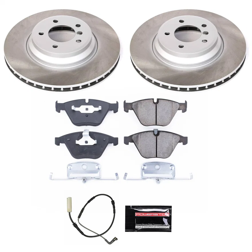 Front SEMI-COATED ROTOR KIT for BMW