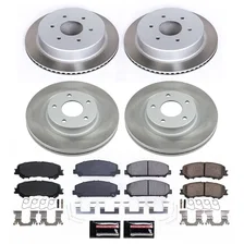 Front and Rear SEMI-COATED ROTOR KIT for Nissan TITAN image 1