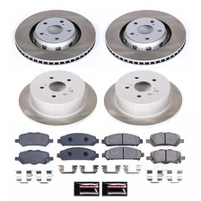 Front and Rear SEMI-COATED ROTOR KIT for Toyota Venza image 1