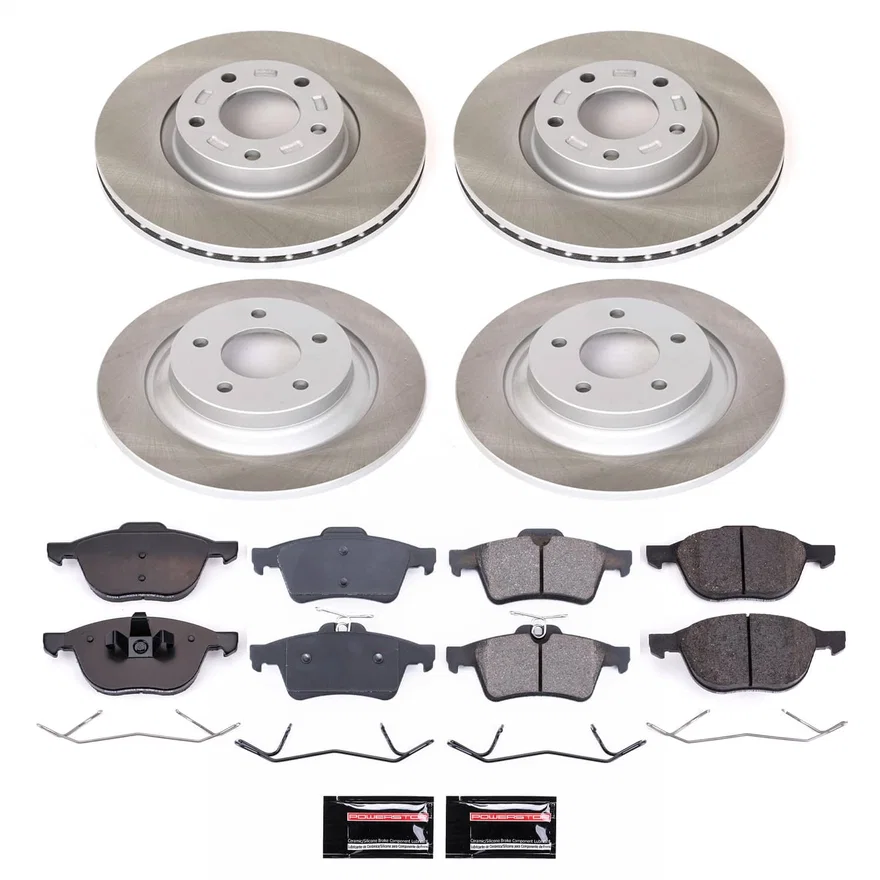 Front and Rear SEMI-COATED ROTOR KIT for Mazda 5