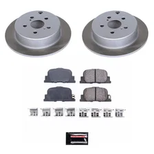 Rear SEMI-COATED ROTOR KIT for Scion tC image 1