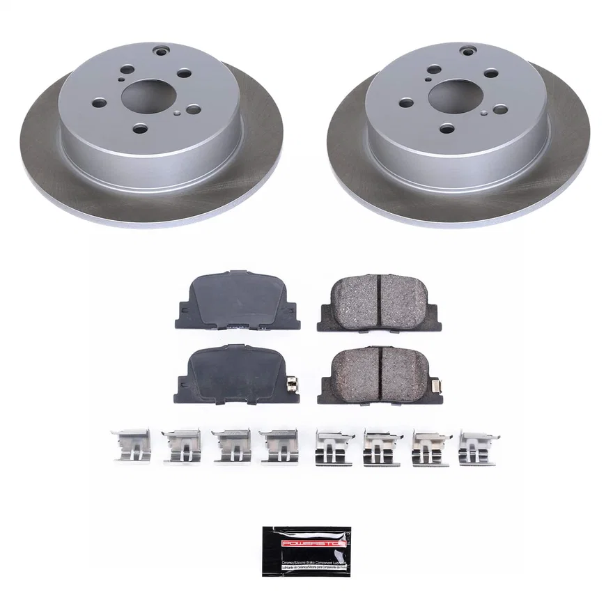Rear SEMI-COATED ROTOR KIT for Scion tC