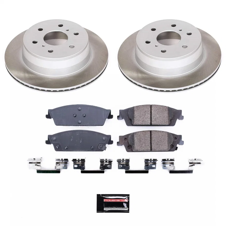 Rear SEMI-COATED ROTOR KIT for Chevrolet Silverado 1500 LD