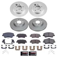 Front and Rear Z17 COATED BRAKE KIT for Kia Niro image 1