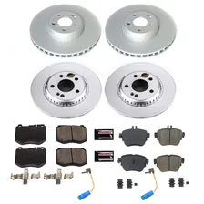Front and Rear Z17 COATED BRAKE KIT for Mercedes-Benz E300 image 2