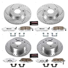 Front and Rear Z26 STREET BRAKE KIT for Nissan Sentra image 2