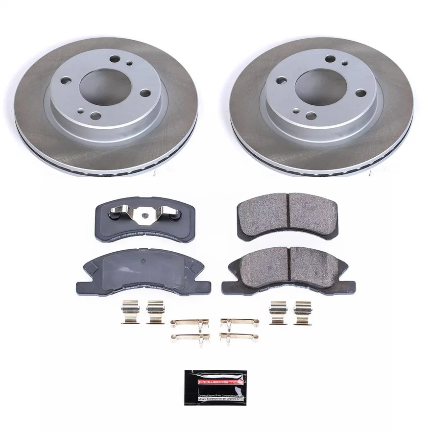 Front SEMI-COATED ROTOR KIT for Mitsubishi Mirage