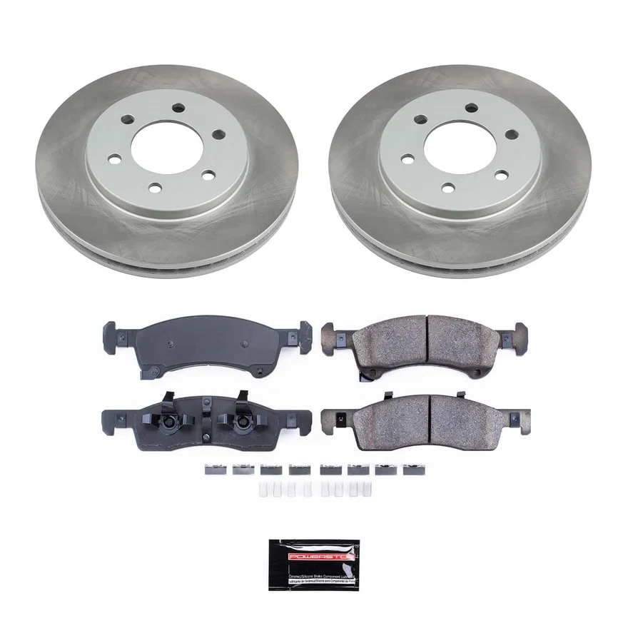 Front SEMI-COATED ROTOR KIT for Ford Expedition