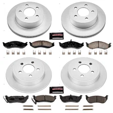 Front and Rear Z17 COATED BRAKE KIT for Jeep Wrangler image 2