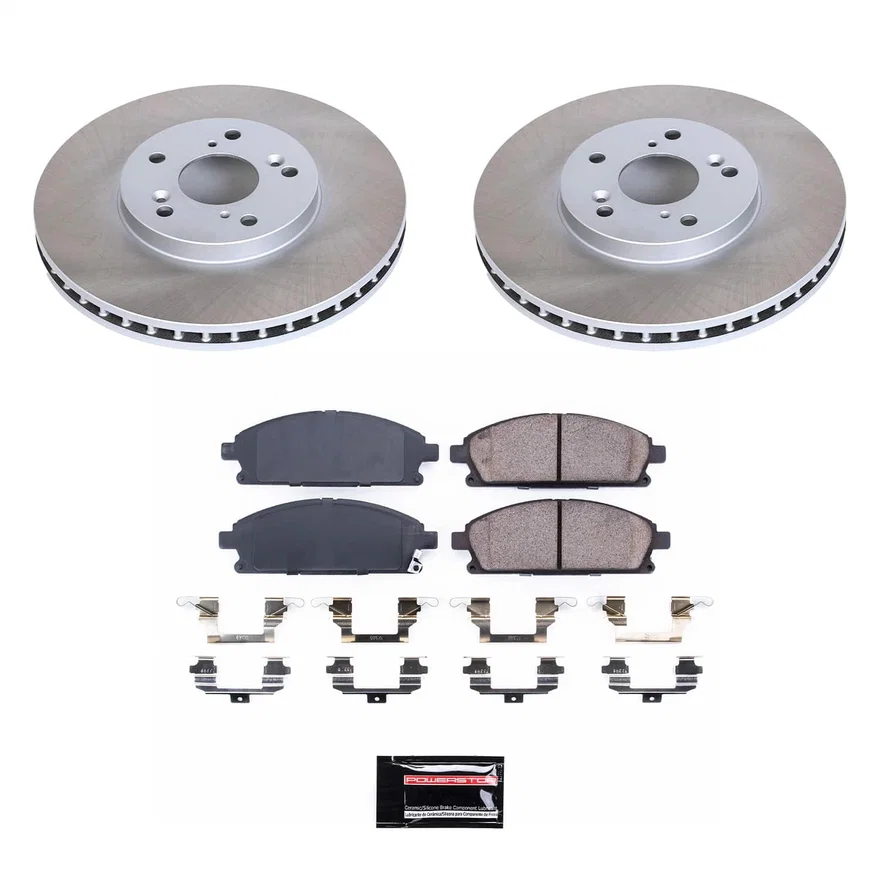 Front SEMI-COATED ROTOR KIT for Acura MDX