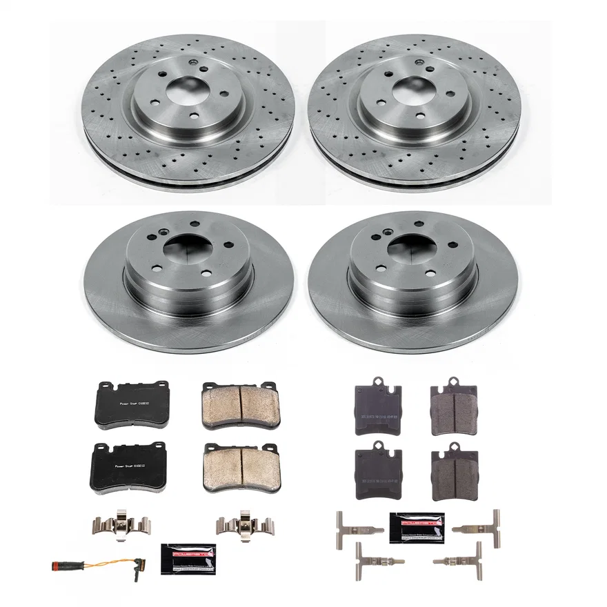 Front and Rear AUTOSPECIALTY BRAKE KIT for Mercedes-Benz