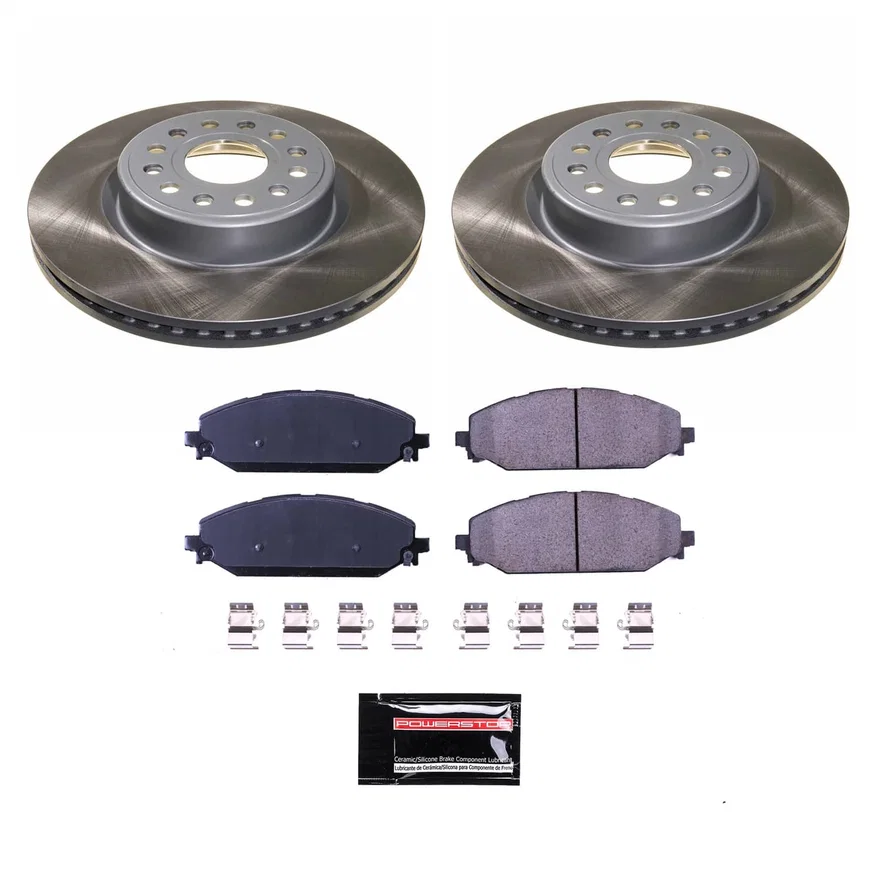 Front SEMI-COATED ROTOR KIT for Ram 1500