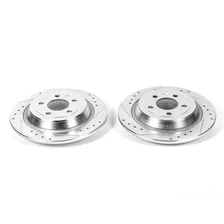 Rear DRILLEDSLOTTED ROTOR PAIR for Ford F-150 image 2