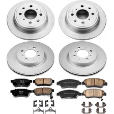 Front and Rear Z17 COATED BRAKE KIT for Honda Civic del Sol image 2