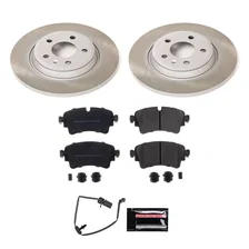 Rear SEMI-COATED ROTOR KIT for Audi A4 image 1