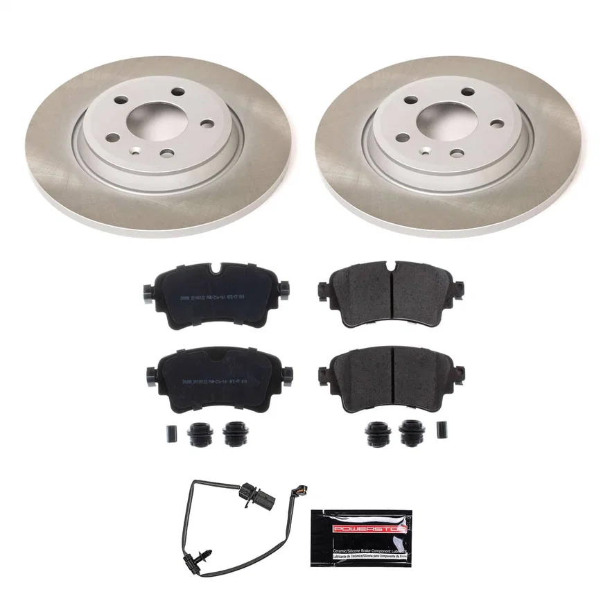 Rear SEMI-COATED ROTOR KIT for Audi A4