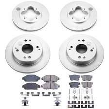 Front and Rear Z17 COATED BRAKE KIT for Honda Accord image 2