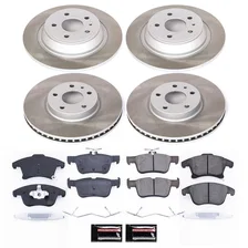 Front and Rear SEMI-COATED ROTOR KIT image 1