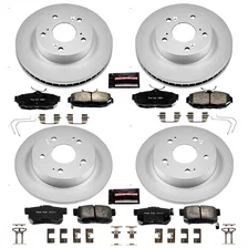 Front and Rear Z17 COATED BRAKE KIT for Honda Civic image 2