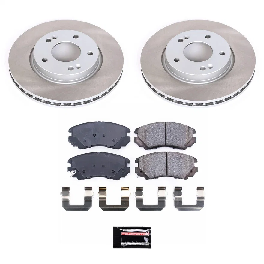 Front SEMI-COATED ROTOR KIT for Hyundai Elantra