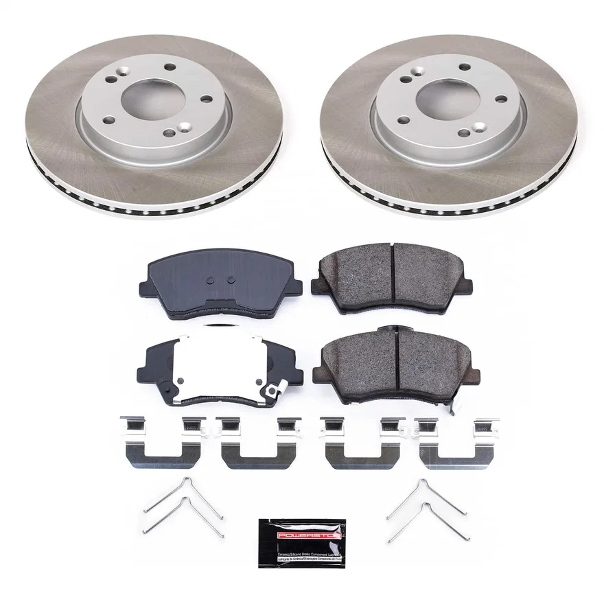 Front SEMI-COATED ROTOR KIT for Hyundai Elantra