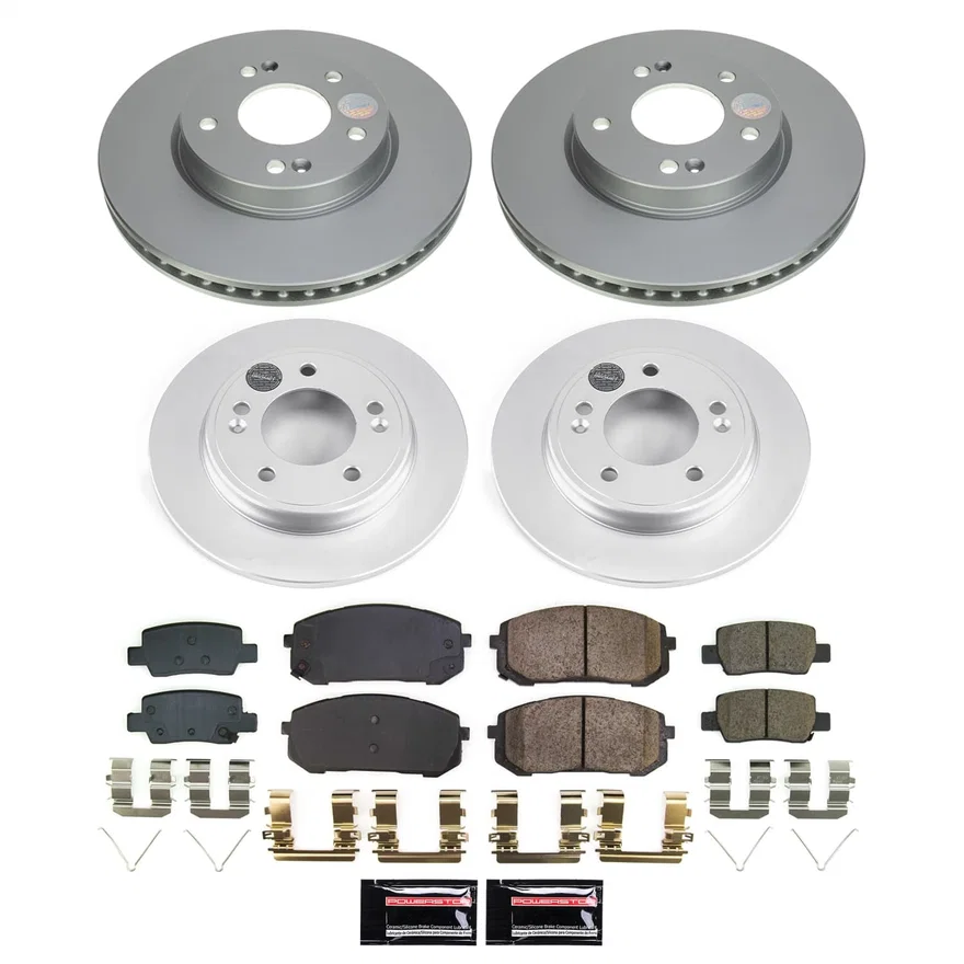 Front and Rear Z17 COATED BRAKE KIT for Hyundai Elantra