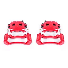 Front RED CALIPER PAIR W/BRKT for Dodge Ram 1500 image 2