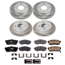Front and Rear SEMI-COATED ROTOR KIT for INFINITI G20 image 1