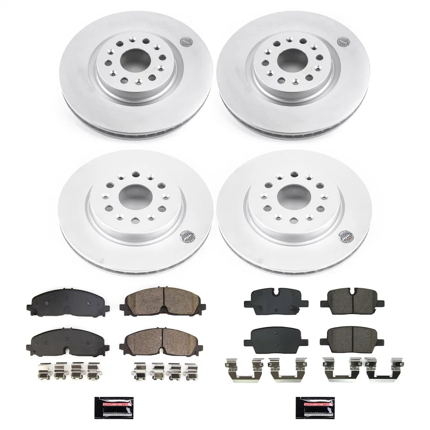 Front and Rear Z17 COATED BRAKE KIT for Cadillac