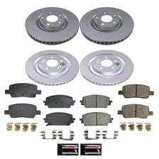 Front and Rear Z17 COATED BRAKE KIT for Kia Sorento image 1