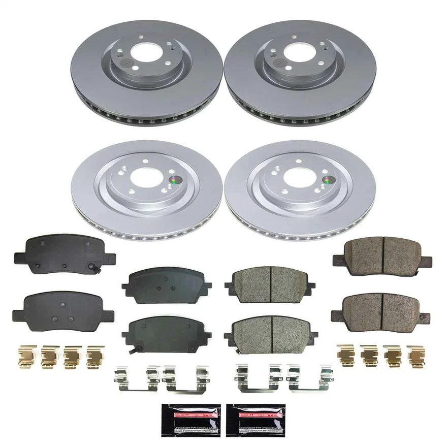 Front and Rear Z17 COATED BRAKE KIT for Kia Sorento