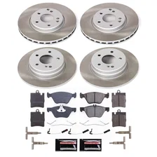 Front and Rear SEMI-COATED ROTOR KIT for Mercedes-Benz CLK430 image 1