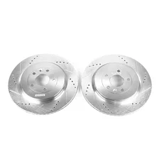 Rear DRILLEDSLOTTED ROTOR PAIR image 2