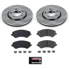 Front SEMI-COATED ROTOR KIT for Dodge Caravan image 1